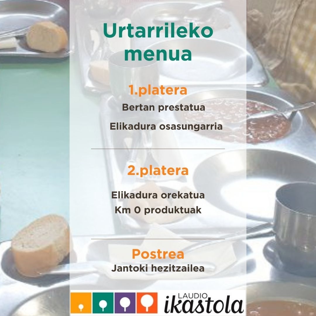 urtarrileko menua